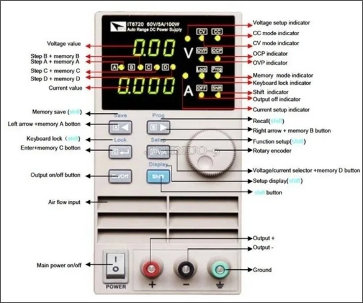 1PC New Itech IT6720 Programma - Programmable Dc Power Supply 60V 5A ulasan dan harga
