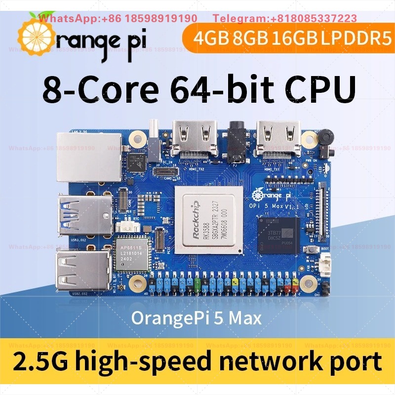 Orange Pi 5 Max 8GB / 16GB RAM - Orange Pi 5 Plus 16Gb ulasan dan harga